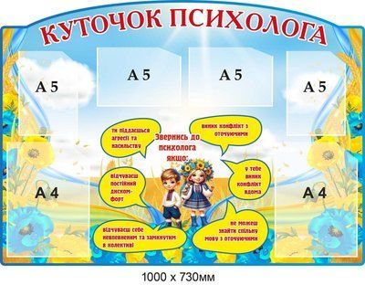 Оформлення стенда в кабінеті психолога &laquo;Емоції та почуття&raquo; д-4576782 фото