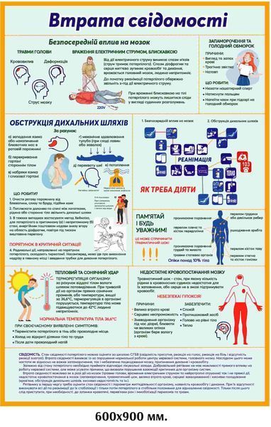 Набір стендів перша медична допомога 1200х2000 мм д-7985 Д-7985 фото
