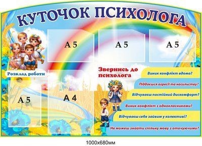 Стенд у кабінет психолога &laquo;Поради та рекомендації&raquo; д-5289558 фото