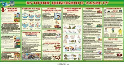 Куточок цивільного захисту (великий) Д-9493 Д-9493 фото