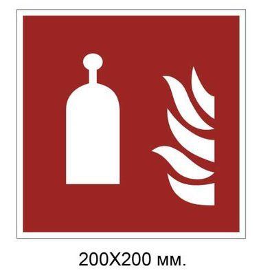 Знак протипожежний Дистанційний випускний пристрій 200х200 мм д-9139 д-9139 фото